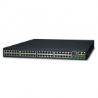 Managed Gigabit Switch Planet SGS-6341-48T4X, Layer 3, 48-Port 10/100/1000T + 4-Port 10G SFP+, Stackable