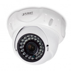 4MP PoE Dome IR IP Camera Planet ICA-4460V with Vari-focal Lens: IEEE 802.3af/at POE, H.265/H.264, 2.8~12mm Lens, 2592x1520@30fps, IR-20~40meter, ICR, WDR, DNR, 2-way Audio, ONVIF, IP66, Intelligent Motion Detection, PLANET Easy-DDNS, Mobile APP