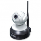 720P Wireless IR PT IP Camera Planet ICA-W7100, 11n Wireless, H.264, 3.6mm Lens, 720P@30fps, IR-10meter, ICR, WDR, DNR, 2-way Audio, DI/DO, ONVIF, MicroSD, 355-degree PAN, 90-degree Tilt, Intelligent Motion Detection, PLANET Easy-DDNS