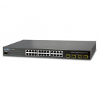 Managed Security Switch Planet WGSW-24040R, L2+/L4 24-Port 10/100/1000T with 4-port 100/1000X SFP, W/ 48V Redundant Power, Cybersecurity features