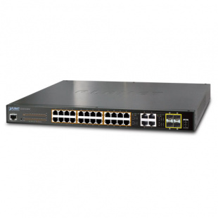 Managed Gigabit Ethernet Switch Planet GS-4210-24P4C, IPv6/IPv4, 24-Port 802.3at POE+, + 4-Port Gigabit Combo TP/SFP (220W) фото 348