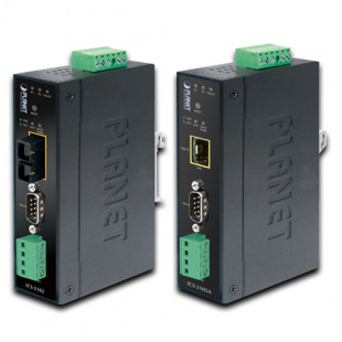 Industrial Fiber Optic (SFP) Converter Planet ICS-2105A, IP30, RS232/RS-422/RS485 to 100Base-FX фото 773
