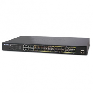 Managed Switches Planet GS-5220-16S8CR, L2+, 24-Port 100/1000X SFP with 8 Shared TP, with Hardware Layer3 IPv4/IPv6 Static Routing, W / 48V Redundant Power фото 410