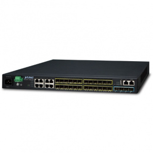Managed Gigabit Switch Planet SGS-6341-16S8C4XR, Layer 3, 16-Port 100/1000X SFP + 8-Port Gigabit TP/SFP 1000X SFP + 4-Port 10G SFP+, Stackable with 12V DC Redundant Power фото 315
