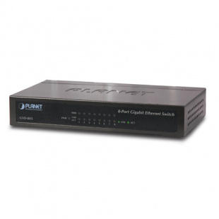Gigabit Ethernet Switch Planet GSD-803, 8-Port 10/100/1000Mbps, Metal Case, External Power фото 449