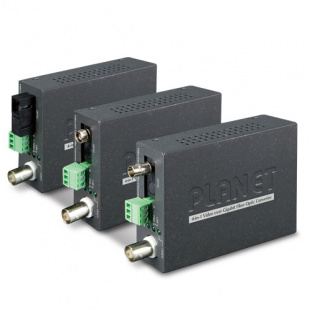 Video over Gigabit Fiber(SC WDM) converter Planet VF-106G-KIT, 1-Channel 4-in-1, 20KM, a pair include Tx & Rx in package (TVI/CVI/AHD/CVBS) фото 603