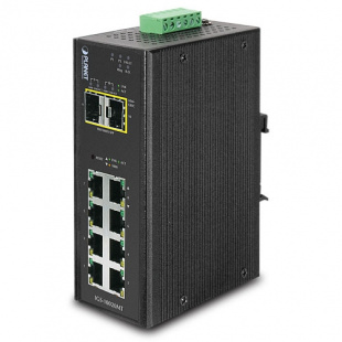 Industrial Full Managed Switch Planet IGS-10020MT, P30, L2+/L4, 8-Port 1000T + 2-Port 100/1000X SFP, -40 to 75 C, dual redundant power input on 12~48VDC terminal block, ERPS Ring, 1588, Modbus TCP, Cybersecurity features, IPv4/IPv6 Static Routing фото 778