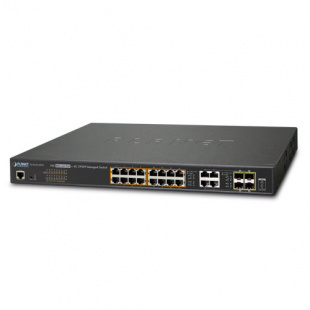 Managed Gigabit Ethernet Switch Planet GS-4210-16P4C, IPv6/IPv4, 16-Port 802.3at POE+, + 4-Port Gigabit Combo TP/SFP (220W) фото 346