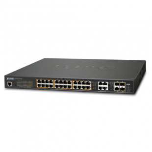 Managed Ultra PoE Gigabit Ethernet Switch Planet GS-4210-24UP4C, IPv6/IPv4, 24-Port + 4-Port Gigabit Combo TP/SFP (600W PoE budget, SNMPv3, 802.1Q VLAN, IGMP Snooping, SSL, SSH, ACL), 60W фото 355