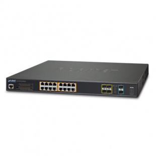Managed Switch Planet GS-5220-16UP4S2X, L3, 16-Port 10/100/1000T 802.3bt PoE + 4-Port 100/1000X SFP + 2-Port 10G SFP+, 400W PoE Budget, 8-port 95W PoE++, 8-port 75W PoE++, ERPS Ring, ONVIF, Cybersecurity features, Hardware Layer3 OSPFv2 and IPv4/IPv6 фото 323