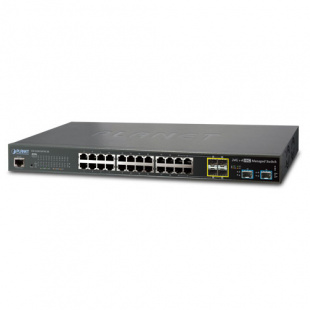 Managed Switch Planet GS-5220-20T4C4XR, L2+/L4, 20-Port 10/100/1000T + 4-port Gigabit TP/SFP combo + 4-Port 10G SFP+, with Hardware Layer3 IPv46/IPv6 Static Routing, W / 48V Redundant Power фото 387