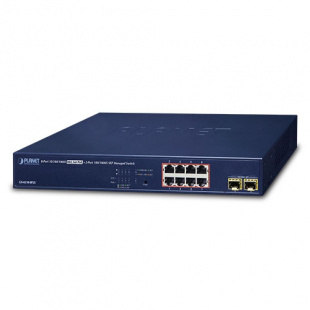 Managed Gigabit Ethernet Switch Planet GS-4210-8P2S, IPv4/IPv6, 8-Port 802.3at POE+, + 2-Port 100/1000X SFP (120W) фото 351