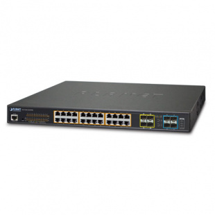 Managed Switch Planet GS-5220-24UP4XR, L3, 24-Port 10/100/1000T 75W Ultra PoE with 4 shared SFP + 4-Port 10G SFP+, W / 48V Redundant Power, Hardware Layer3 OSPFv2 and IPv4/IPv6 Static Routing (400W PoE Budget, ONVIF, ERPS Ring, Cybersecurity features) фото 396