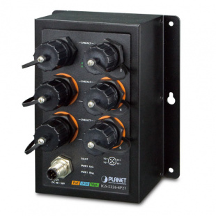 Industrial Managed Ethernet Switch Planet IGS-5226-4P2T, IP50, L2+, 4-Port 10/100/1000T 802.3at PoE + 2-Port 10/100/1000T, -40~75 degrees C, ERPS Ring, 1588,  6 x waterproof RJ45 connectors included фото 890