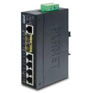 Industrial Full Managed Switch Planet IGS-5225-4T2S, IP30, L2+/L4, 4-Port 10/100/1000T + 2-port 100/1000X SFP, -40 to 75 C, dual redundant power input on 12~48VDC terminal block, ERPS Ring Supported, 1588 фото 781