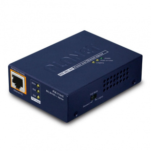 PoE++ Injector Planet POE-171A-95, Single-Port Multi-Gigabit 802.3bt, 95 Watts, 802.3bt Type-4, PoH, Legacy mode support, PoE Usage LED, 10/100/1G/2.5G/5G Data rate -w/external power adapter фото 930