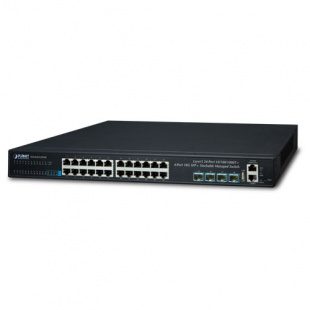 Managed Gigabit Switch Planet SGS-6341-24T4X, Layer 3, 24-Port 10/100/1000T + 4-Port 10G SFP+, Stackable фото 317