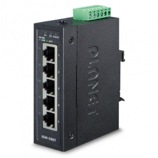 Fast Ethernet Switch Planet ISW-500T, IP30, 5-Port 10/100TX, Compact size, -40~75 degrees C фото 739