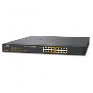 Unmanaged Ethernet 802.3af POE Switch Planet FNSW-1600P, 19", 16-Port 10/100, 125W фото 439