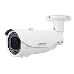 4MP PoE Bullet IR IP Camera Planet ICA-3460V with Vari-focal Lens: IEEE 802.3af/at POE, H.265/H.264, 2.8~12mm Lens, 2592x1520@30fps, IR-30~45meter, ICR, WDR, DNR, 2-way Audio, ONVIF, IP66, Intelligent Motion Detection, PLANET Easy-DDNS, Mobile APP фото 619
