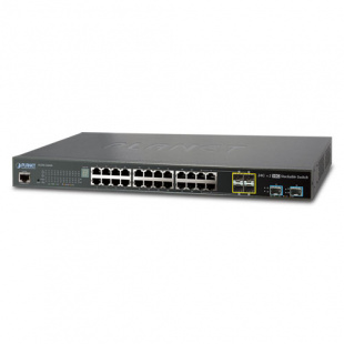 Managed Stackable Switch Planet SGS-5220-24T2X, IPv4/IPv6, L2+, 24-Port 10/100/1000Mbps TP with 4 Shared SFP Port + 2-Port 10G SFP+, trunking stck up to 16 units фото 379