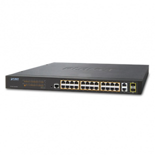 Combo Managed Ethernet Switch Planet FGSW-2624HPS, 24-Port 10/100TX 802.3at High Power POE +  2-Port Gigabit TP/SFP, 220W, IPv4/IPv6 Management, SNMPv3, 802.1s MSTP, 802.1x Authentication, ACL, PD Alive Check фото 364