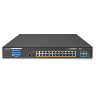 Managed Switch Planet GS-5220-24P4XV, L2+/L4 24-Port 10/100/1000T 802.3at PoE + 4-Port 10G SFP+ with Color LCD Touch Screen, Hardware Layer3 IPv4/IPv6 Static Routing (400W PoE Budget, ONVIF) фото 390