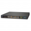 Managed Switch Planet GS-5220-24UPL4XR, L3, 24-Port 10/100/1000T 75W Ultra PoE with 4 shared SFP + 4-Port 10G SFP+, W / 48V Redundant Power (600W PoE Budget, ERPS Ring, ONVIF, Cybersecurity features, Hardware Layer3 OSPFv2 and IPv4/IPv6 Static Routing) t('фото') 0
